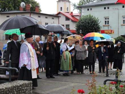 Uroczystość poświęcenia Figury Chrystusa Króla na Rynku w Strumieniu w dniu 21.08.2016r.