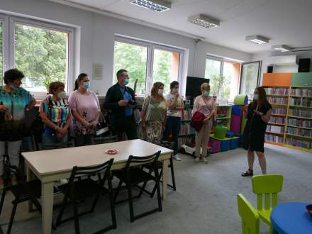 Wizyta przedstawicieli Gminy Rabča w Miejskiej Bibliotece Publicznej