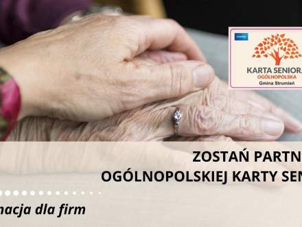 Zostań Partnerem Ogólnopolskiej Karty Seniora