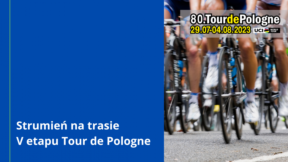 Strumień na trasie V etapu Tour de Pologne