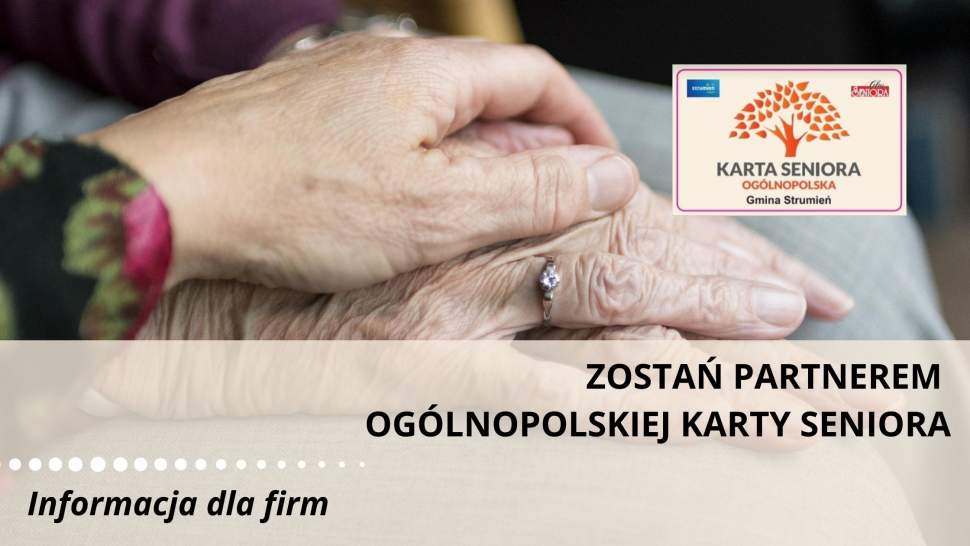 Zostań Partnerem Ogólnopolskiej Karty Seniora