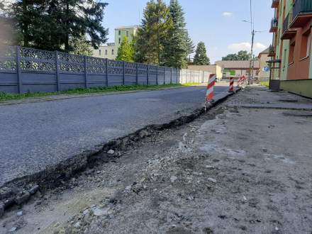 Remont ul. Pawłowickiej w Strumieniu