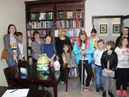 Rozdanie nagród foto. MBP Strumień