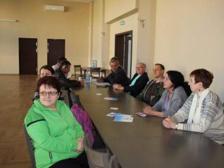 Zebranie wiejskie w Bąkowie