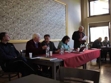 Zebranie wiejskie w Bąkowie