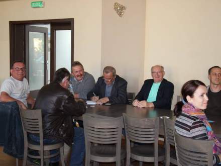 Zebranie wiejskie w Bąkowie