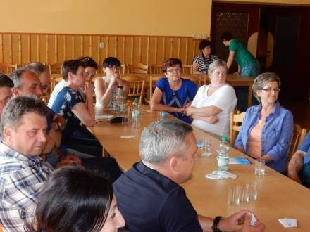 Zebranie wiejskie w Zbytkowie