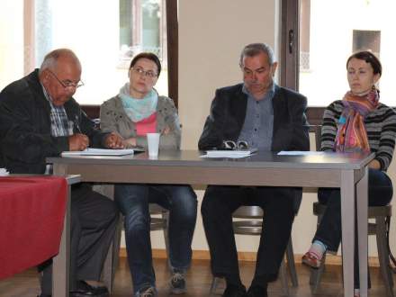 Zebranie wiejskie w Bąkowie