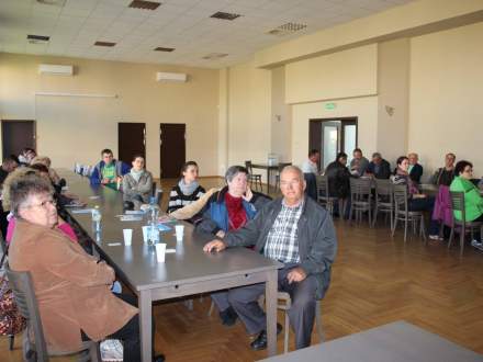 Zebranie wiejskie w Bąkowie