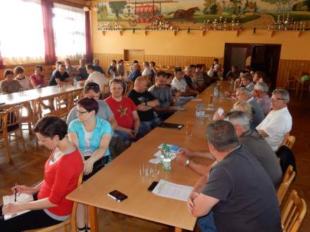 Zebranie wiejskie w Zbytkowie