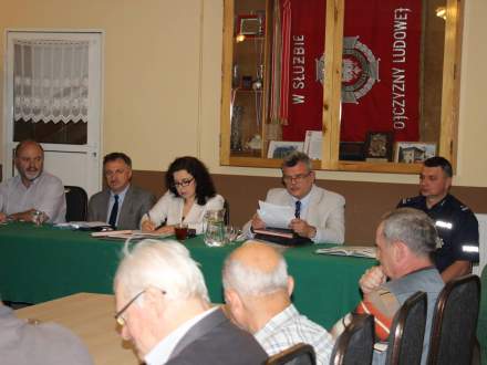 Zebranie wiejskie w Drogomyślu