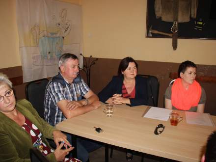 Zebranie wiejskie w Drogomyślu