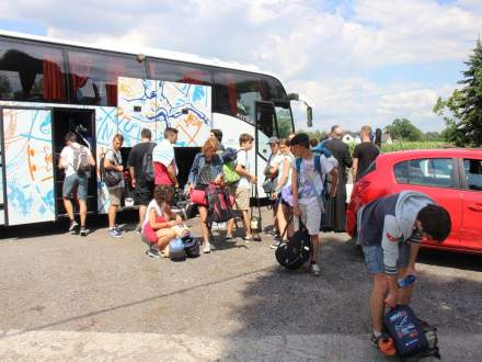 Powitanie pielgrzymów w Drogomyślu