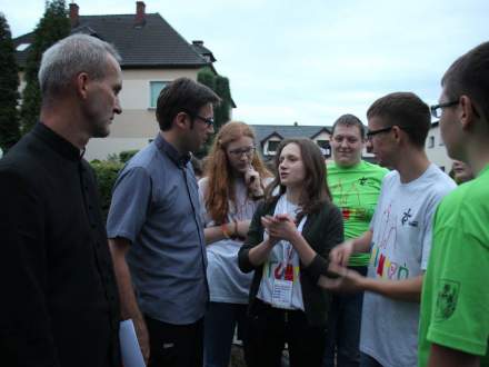 Powitanie pielgrzymów w Strumieniu