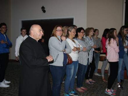 Powitanie pielgrzymów w Strumieniu