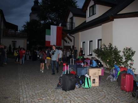 Powitanie pielgrzymów w Strumieniu