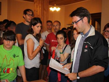 Powitanie pielgrzymów w Strumieniu