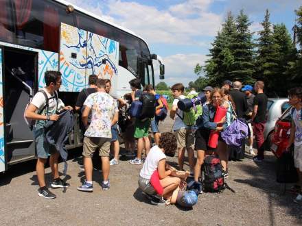 Powitanie pielgrzymów w Drogomyślu