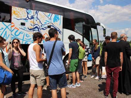 Powitanie pielgrzymów w Drogomyślu