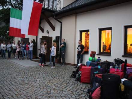 Powitanie pielgrzymów w Strumieniu