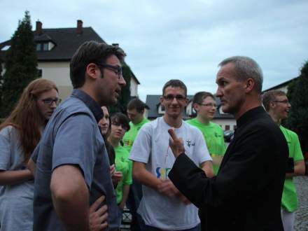 Powitanie pielgrzymów w Strumieniu