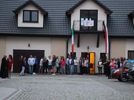 Powitanie pielgrzymów w Strumieniu