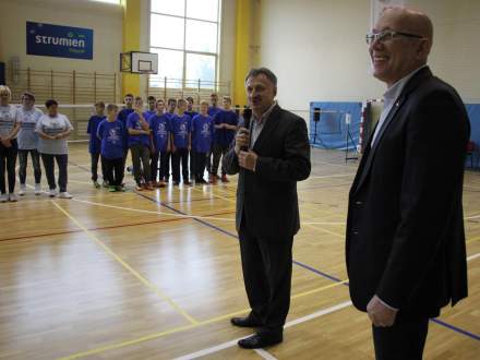 Rozpoczęcie Regionalnego Beskidzkiego Turnieju Badmintona Olimpiad Specjalnych