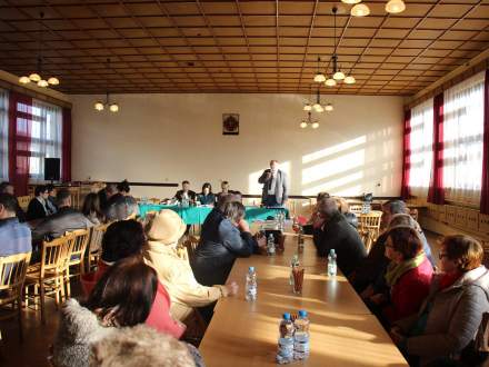 Zebranie wiejskie w Zbytkowie