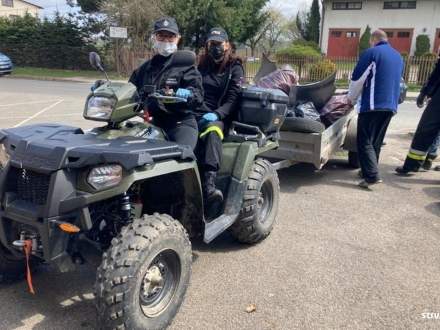 Akcja sprzątania w gminie Strumień 24.04.2021