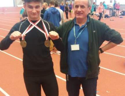 Złoty Kamil na Halowych Mistrzostwach Śląska Młodzików w Ostrawie