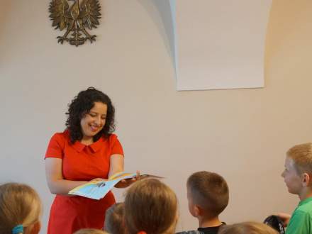 Dzieci z wizytą u Pani Burmistrz