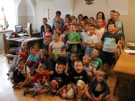 Dzieci z wizytą u Pani Burmistrz