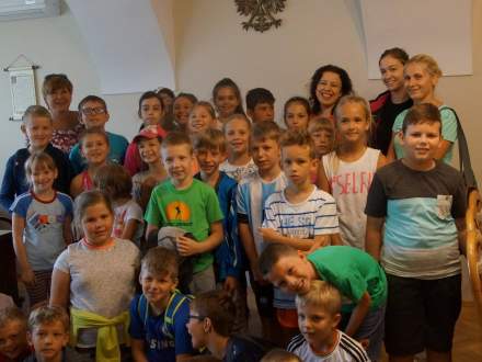 Dzieci z wizytą u Pani Burmistrz