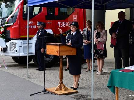 Uroczystości zwiazane z przekazaniem samochodu ratowniczo-gaśniczego dla OSP Zbytków