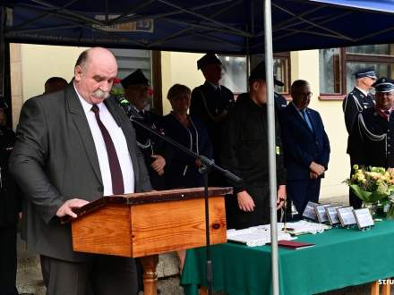 Uroczystości zwiazane z przekazaniem samochodu ratowniczo-gaśniczego dla OSP Zbytków