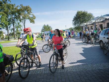 Rajd Rowerem po zdrowie - start rajdu