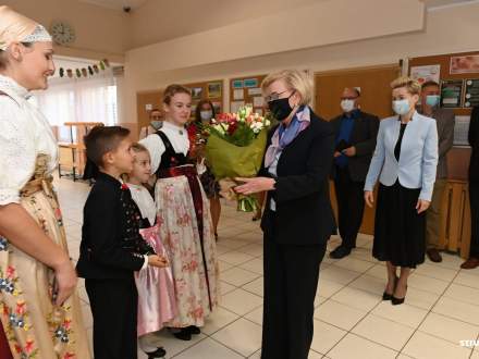 Powitanie Pani Marzeny Machałek Wiceminister Edukacji i Nauki