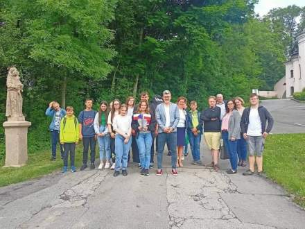 Wizyta uczniów gminy Strumień w Šenovie