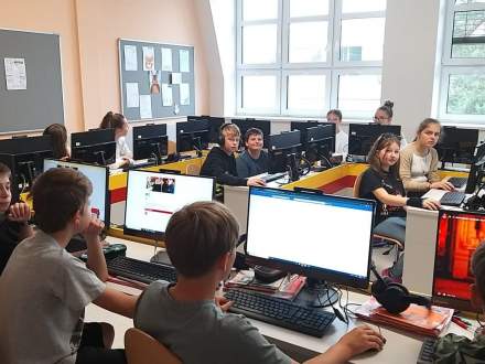 Wizyta uczniów gminy Strumień w Šenovie