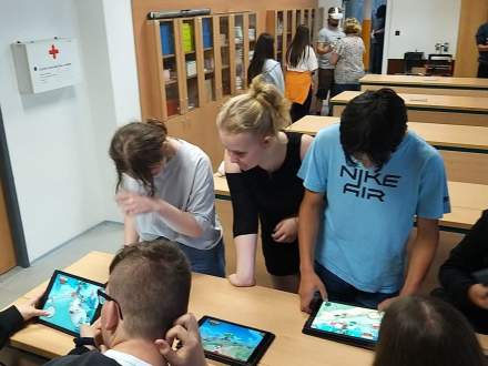 Wizyta uczniów gminy Strumień w Šenovie