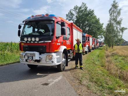 Ćwiczenia strażackie w gminie Strumień