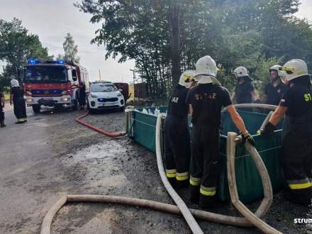Ćwiczenia strażackie w gminie Strumień