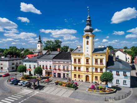 Ratusz po rewitalizacji z lotu ptaka