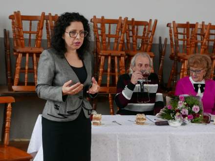 Burmistrz Strumienia Anna Grygierek kieruje słowo do seniorów