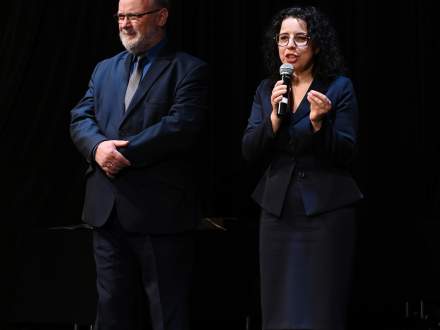 Burmistrz Strumienia Anna Grygierek i Przewodniczący Rady Miejskiej Czesław Greń