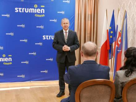 Przemawia dr Leszek Buller Dyrektor Centrum Projektów Europejskich z Warszawy