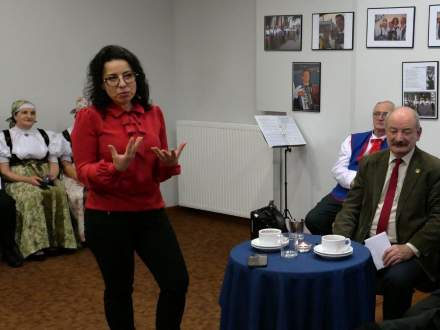 Wieczór wspomnień o Janie Chmielu - przemawia Burmistrz Strumienia Anna Grygierek