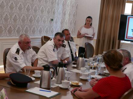 Wizyta delegacji z Serbii - spotkanie w ratuszu