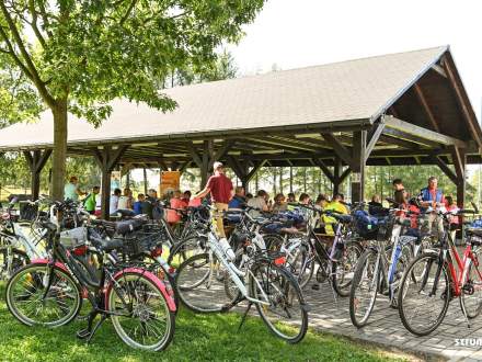 Zakończenie rajdu na terenie przy Chacie nad Zalewem