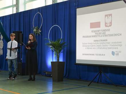 Prowadzący informują o dofinansowaniu